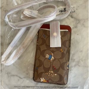 Coach Phone Crossbody Cat with Mittens